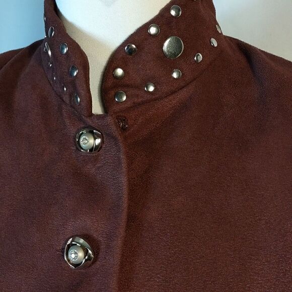 KB Stella Louise Roy Faux Suede Studded Coat - Picture 3 of 11